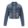 Women's Boxy Trucker Denim Jacket | https://www.bestnamebadges.com