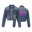 Women's Boxy Trucker Denim Jacket | https://www.bestnamebadges.com