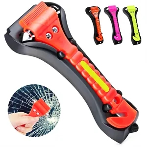 3 in 1 Emergency Safety Hammer with Seatbelt Cutter