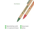 Eco Kraft Paper Ballpoint Pen | https://www.bestnamebadges.com