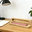Natural Beech Wood Single Pen Gift Presentation Box | https://www.bestnamebadges.com