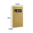 6 Pcs Wax Crayon Set In Kraft Box | https://www.bestnamebadges.com
