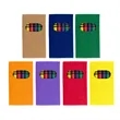 6 Pcs Wax Crayon Set In Kraft Box | https://www.bestnamebadges.com