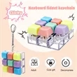Keyboard Fidget Keychain of 9 Colors | https://www.bestnamebadges.com