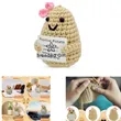 Handmade Positive Potato Crochet Doll | https://www.bestnamebadges.com