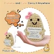 Handmade Positive Potato Crochet Doll | https://www.bestnamebadges.com