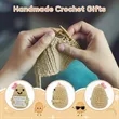 Handmade Positive Potato Crochet Doll | https://www.bestnamebadges.com