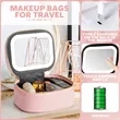 Mini Makeup Bag with Led Mirror | https://www.bestnamebadges.com