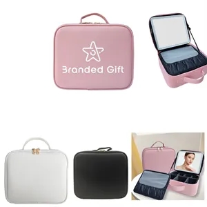 Makeup Case with Mirror and Lights