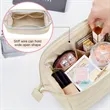 Makeup Cosmetic Bag Wide Open | https://www.bestnamebadges.com