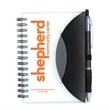 Stylish Spiral Notepad Notebook with Pen "Cupertino" | https://www.bestnamebadges.com