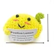 Mini Funny Knitted Wool Toy with Positive Card | https://www.bestnamebadges.com