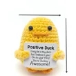 Mini Funny Knitted Wool Toy with Positive Card | https://www.bestnamebadges.com