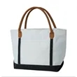 Color Block Canvas Tote Bag for Women | https://www.bestnamebadges.com
