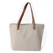 Color Block Canvas Tote Bag for Women | https://www.bestnamebadges.com