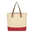 Color Block Canvas Tote Bag for Women | https://www.bestnamebadges.com