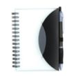 Cupertino Stylish Spiral Notepad Notebook with Matching Pen | https://www.bestnamebadges.com