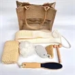 Bath set eight-piece hemp bag gift exfoliating towel | https://www.bestnamebadges.com