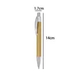 Retractable Bamboo Gel Pen | https://www.bestnamebadges.com
