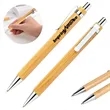 Retractable Bamboo Gel Pen | https://www.bestnamebadges.com