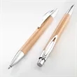Retractable Bamboo Gel Pen | https://www.bestnamebadges.com