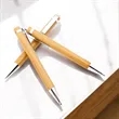 Retractable Bamboo Gel Pen | https://www.bestnamebadges.com