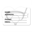 Golf Balls Luggage Tag | https://www.bestnamebadges.com