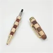 Executive Handcrafted Inlay Pattern Wood Ballpoint Pen | https://www.bestnamebadges.com