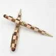 Executive Handcrafted Inlay Pattern Wood Ballpoint Pen | https://www.bestnamebadges.com