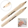 Wooden Ruler Square Carpenter Ballpoint Pen | https://www.bestnamebadges.com