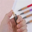 Cork Grip Retractable Pen With Bamboo Plunger | https://www.bestnamebadges.com