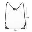 Clear PVC Drawstring Bag with Frosted EVA Material | https://www.bestnamebadges.com