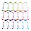 Clear PVC Drawstring Bag with Frosted EVA Material | https://www.bestnamebadges.com