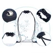 Clear PVC Drawstring Bag with Frosted EVA Material | https://www.bestnamebadges.com