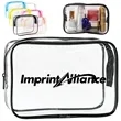 Transparent PVC Toiletry Bag for Travel and Makeup Storage | https://www.bestnamebadges.com