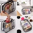 Transparent PVC Toiletry Bag for Travel and Makeup Storage | https://www.bestnamebadges.com