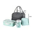Portable Insulated Lunch Bag With Bento Box Container Set | https://www.bestnamebadges.com