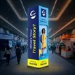 Backlit Trade Show Tower Display | https://www.bestnamebadges.com