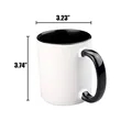 13oz. Two Tone Ceramic Mug for Custom Branding | https://www.bestnamebadges.com