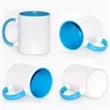 13oz. Two Tone Ceramic Mug for Custom Branding | https://www.bestnamebadges.com
