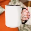 13oz. Two Tone Ceramic Mug for Custom Branding | https://www.bestnamebadges.com