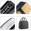 Stackable Bamboo Top Bento Lunch Box With Insulated Bag Set | https://www.bestnamebadges.com