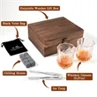 Premium Whiskey Stones And Crystal Glass Gift Set With Box | https://www.bestnamebadges.com