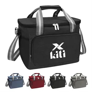 15L Soft Insulated Lunch Box Cooler Bag W/ Shoulder Strap