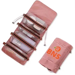 4-in-1 Foldable Makeup and Brush Organizer Travel Clutch