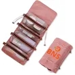 4-in-1 Foldable Makeup and Brush Organizer Travel Clutch | https://www.bestnamebadges.com