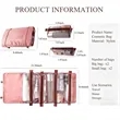 4-in-1 Foldable Makeup and Brush Organizer Travel Clutch | https://www.bestnamebadges.com