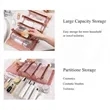 4-in-1 Foldable Makeup and Brush Organizer Travel Clutch | https://www.bestnamebadges.com