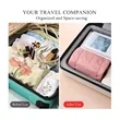 4-in-1 Foldable Makeup and Brush Organizer Travel Clutch | https://www.bestnamebadges.com