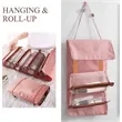 4-in-1 Foldable Makeup and Brush Organizer Travel Clutch | https://www.bestnamebadges.com